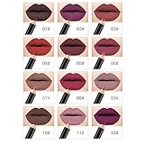 12pcs/Set Waterproof Lip Liner Pencil; Mosunx Long Lasting Lipliner Makeup Tools (C)