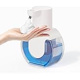 Ipefan Automatic Soap Dispenser Touchless,Rechargeable Foaming Soap Dispenser,15oz/420ml Smart Hand Soap Dispensers,4-Level A