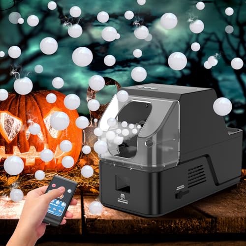 Fog Machine, 450 W Fog Bubble Machine with Wireless Remote Control, 3-in-1 Bubble Fog Machine, Make Bubble, Fog Bubble, Continuous Fog for Halloween, Christmas, Party, Wedding, Birthday, Holiday