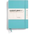 LEUCHTTURM1917 - Notebook Hardcover Medium A5-251 Numbered Pages for Writing and Journaling (Aquamarine, Plain)
