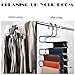 Amagoing 4 Sets S-type Metal Pants Hangers,Closet Storage for Jeans Trousers Space Saver Storage Rack
