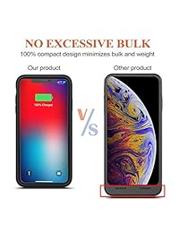 FNSON   Funda para iPhone Xs Max 6500 mAh, batería recargable portátil, para iPhone Xs Max (6,5 pulgadas)