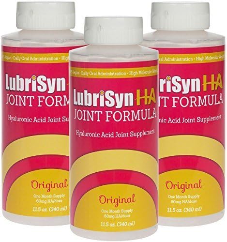 Lubrisyn HA (Human) Hyaluronan Joint Supplement Natural 3 x 11.5 oz by Halstrum