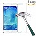 TANTEK [2-Pack Screen Protector for Samsung Galaxy J7(2015 Version),Tempered Glass Film,Ultra Clear,Anti Scratch,Bubble Free,Case Friendly