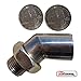 O2 OXYGEN SPACER SENSOR BUNG EXTENSION 45 DEGREES 02 OBD2