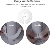 SuSohr 10x Plastic Radiator Pipe Collars Covers for 15mm Pipe White view 5