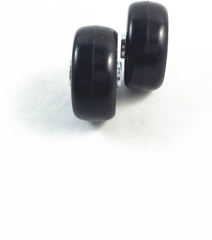 2 Set Luggage Suitcase Replacement Wheels Axles and Wrench Repair Set OD 43mm, Black - Image 5