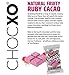 ChocXO Ruby Chocolate Snaps | Fruity Ruby Chocolate with Crunchy Quinoa & Tart Raspberry | Non GMO, Gluten Free, Kosher and No Artificial Flavors or Colors, 98 g (1 Bag)