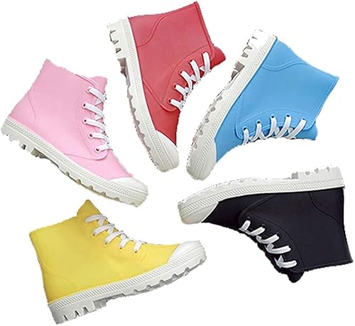 Amazon Estoni 5色 レインシューズ ショートブーツ スニーカー レディース レインブーツ 防水靴 雨靴 レースアップシューズ ハイカット 可愛い 滑り止めソール おしゃれ 通学 Estoni レインシューズ Amazon Estoni 5色 レインシューズ ショートブーツ スニーカー レディース レインブーツ 防水靴 雨靴 レースアップシューズ ハイカット 可愛い 滑り止めソール おしゃれ 通学 Estoni レインシューズ