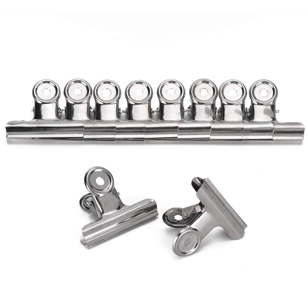 10Pcs 65mm Stainless Steel ClipsMetal Paper Clips, Metal Hinge Clips for Photos, Maps, Drawings, Art Work, Document, Price Tag Painting Tools
