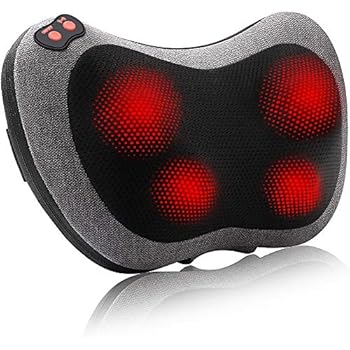Papillon Back Massager with Heat,Shiatsu Back and Neck Massager with Deep Tissue Kneading,Electric Back Massage Pillow for Back,Neck,Shoulders,Legs, Foot,Body Muscle Pain Relief,Use at Home,Car,Office