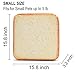 PUJUN Toast Cute Pet Beds Foam-Mattress for Dogs & Cats – Soft Quilted Cushion Mat - Rectangular Fits Crate, Carrier & Kennel (Small)