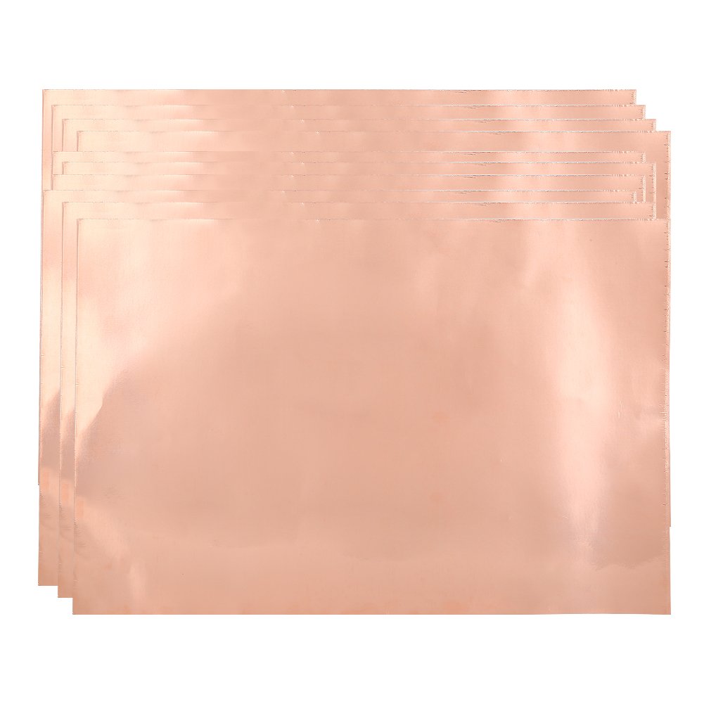 Dilwe Strong Adhesive Copper Tape, 10Pcs Multi-Use Single Side Conductive Copper Tape for Guitar EMI Shielding (30cm*20cm)