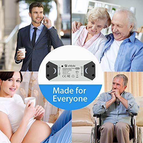 eMylo RF Switch Motor Controller Wireless Smart Switch Relay Module Remote Control Switch with RF Receiver DC 12V 433Mhz for Rolling Door, Electric Curtains, Locks, Water Pump - Thumbnail 2