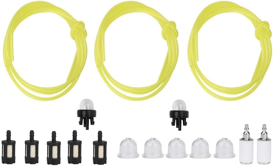 Cafopgrill Petrol Strimmer Fuel Pipe, 1.5 Meters Gas Petrol Fuel Line Hose Gas Oil Tube Pipe with Snap in Primer Bulb and Fuel Filter - Image 5