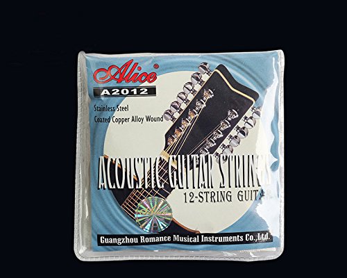 Alice A2012 Stainless Steel Coated Copper Alloy 12-Strings Acoustic Guitar Strings