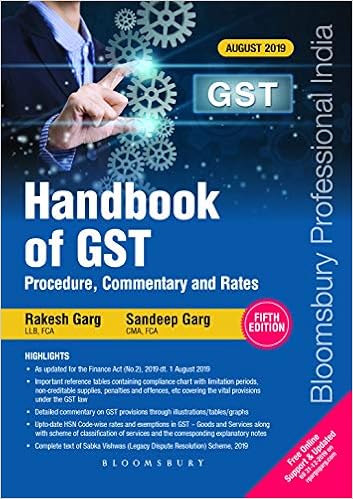 Handbook of GST – Procedure, Commentary and Rates
