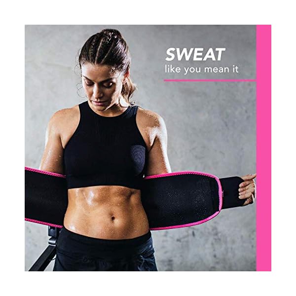 Sweet Sweat Waist Trimmer for Women and Men Sweat Band Waist Trainer