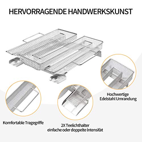 Sparbrand Kaltrauchgenerator Edelstahl, Grillzubehör Kaltrauch Kalträuchern Kaltraucherzeuger, Rauchgenerator für… – Bild 4