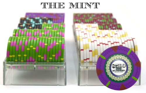 Claysmith Gaming 200-Count 'The Mint' Poker Chip Set in Acrylic Case, 13.5gm - Thumbnail 4