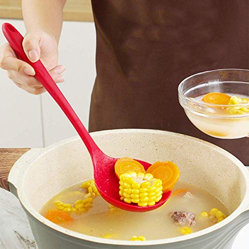 Silicone Kitchen Cooking Utensils Set for Cooking Baking, Rubber Spatulas Cookware Bakeware Set Heat Resistant Non-Stick (Cooking Set Red-6)