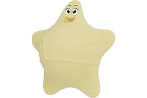 DDLUCK Bathtub Overflow Drain Cover, Silicone Tub Overflow Drain Cover, Soak Bathtub Drain Cover Stopper with Suction Cups, Cute Bathroom Spa Accessories Adds Inches of Water for Deeper Bath (Ivory)