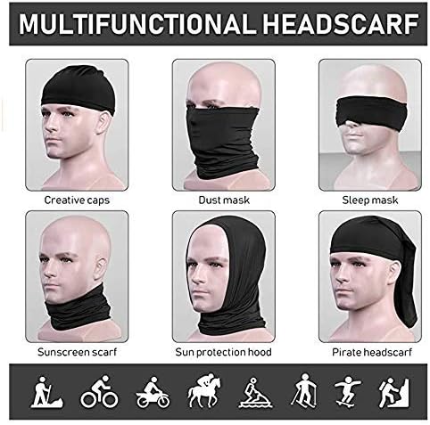 A multi-functional face mask suitable for various activities, can be worn on the face or around the neck.