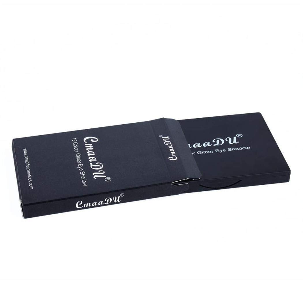 Bifast 15 Shades Eyeshadow Palette Shiny and Pigmented Mineral Pressed Powder Glitter Eyes Long Stay On Make Up Eye Shadow Shimmer Palettes (Style 2)