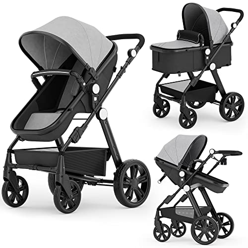 Newborn Infant Baby Bassinet Stroller Sleeping Sitting Mode