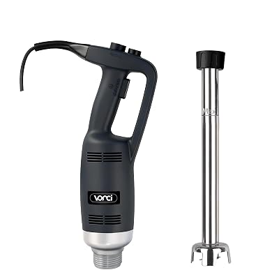 VONCI 500W Commercial Immersion Blender, 16" SUS 304 Removable Shaft, Heavy Duty Power Hand Mixer with Variable Speed 6000-20000RPM, Professional Electric Stick Blender for Restaurant Kitchen Use.