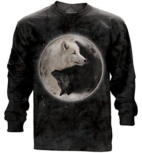 The Mountain Ying Yang Wolves Long Sleeve T-Shirt