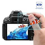 Wunderglass - Nikon D5300 Screen Protector 9H Tempered Glass Protector Screen Protector from toughened glass foil film - by OKCS®