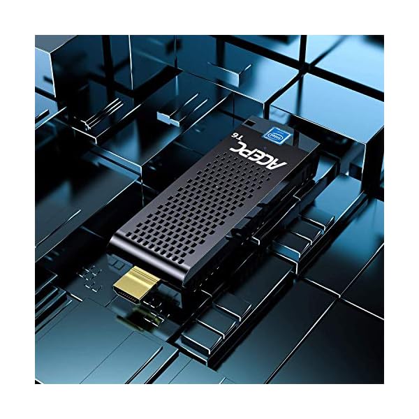 PC Stick Windows 10 Professional, 4GB RAM/ 64GB eMMC Intel Cherry Trail Computer Stick [ 4K HD/ 2.4G+5G Dual Band WiFi…