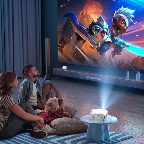 4K Projector, GooDee Projector with WiFi and Bluetooth, Mini Projector