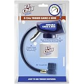 A/C Pro EZ Chill Car Air Conditioner R134A Refrigerant Gauge and Hose, Reusable AC Recharge Kit - 1 Count