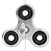 Fidget Spinner Hand Toy The Anti-Anxiety 360 Metal Aluminum alloy Triangle EDC Tri-Spinner for ADD ADHD Kids/Adult Funny Anti Stress 02Silvery