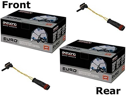 for Mercedes W-204 glk (2010+) BrakePad KIT Front+Rear CERAMIC Akebono Pads+Sensors