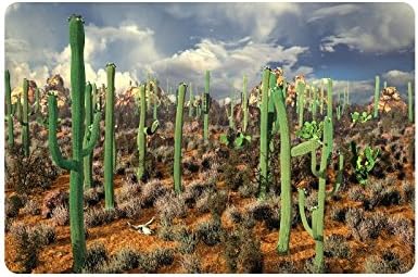 Desert Cactus Doormat Entrance Mat Floor Mat Rug Indoor/Outdoor/Front Door/Bathroom Mats Rubber Non Slip Size 23.6 x 15.7 inches