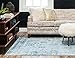 Unique Loom Sofia Collection Area Rug - Casino (8' x 10' Rectangle Light Blue/Ivory)