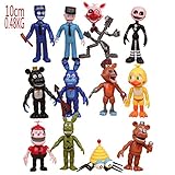 Max Fun Set of 12 pcs Five Nights At Freddy's Action Figures Toys Dolls Xmas Gifts Cake Toppers, 4 inches