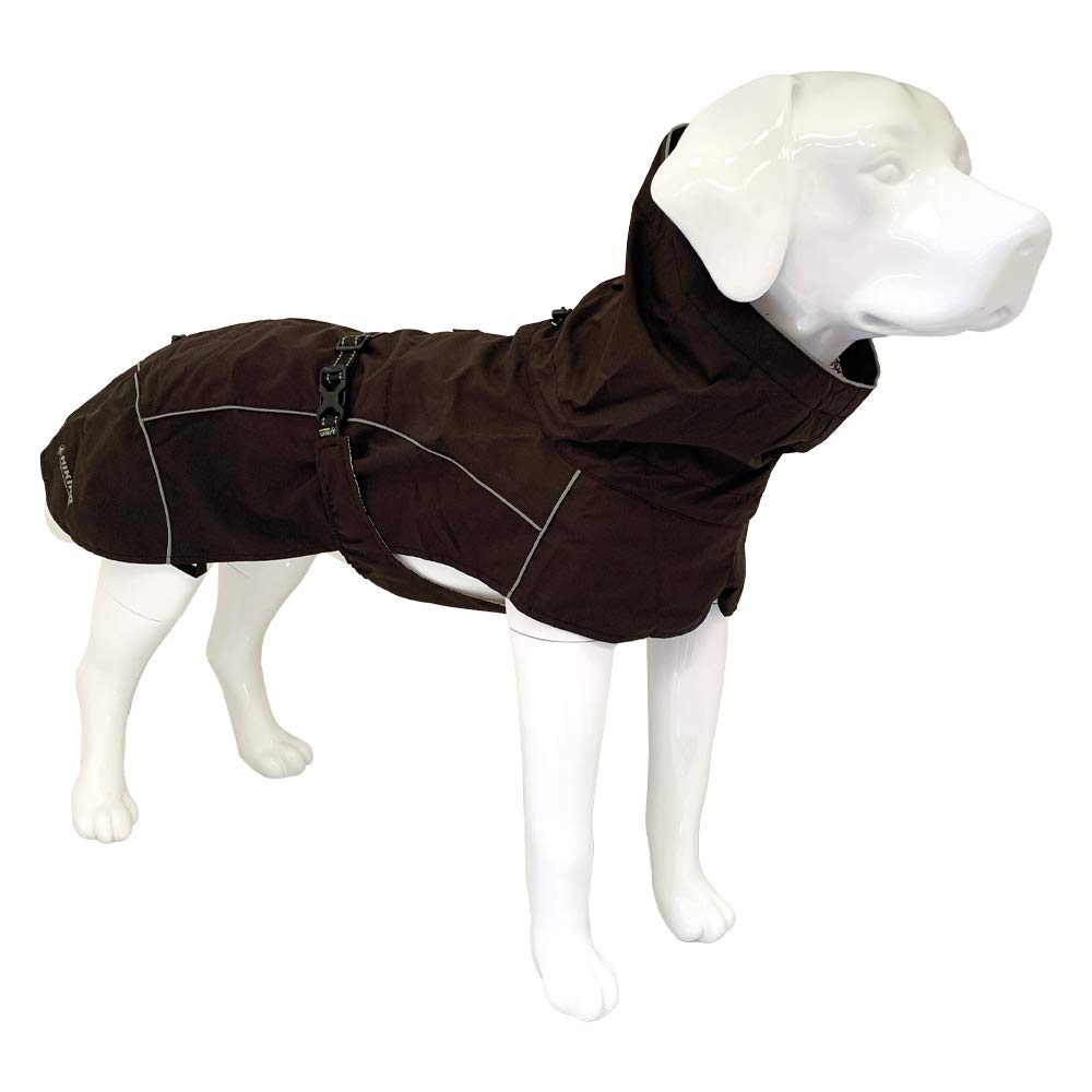 Croci Hiking Coat for Dogs, Waterproof for Dogs, Makalu, Thermoregulating Lining, Black, Size 30 cm - 182 g