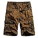 Men's Cotton Loose Fit Multi Pocket Cargo Shorts