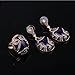 EVERRICH Boho Necklace Ring Earrings Beach Wedding Jewelry Sets for Brides Jewelry Sets,3 Pairs