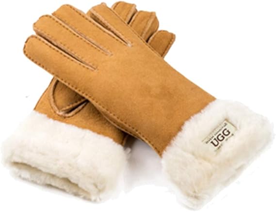 Amazon オーストラリアの冬のプレミアムスエードレディースファッショングローブ Turn Cuff Glove Cs025 手袋 通販