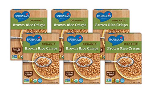 Barbara's Bakery Organic Brown Rice Crisps Cereal, 10 Ounce (Pack of 6)