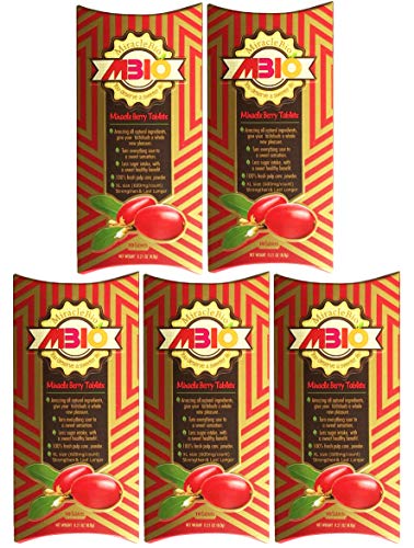 MBio Miracle Fruit Tablets, XL size 600Mg/Count 10-Count (Pack of 5)