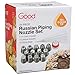 Russian Piping Tips- 24 Pc Dessert Cake Decorating Nozzle Set w 13 Nozzles, 10 Bags, and Tri-Color Coupler, Use 3 Colors at Once - Great Baking Gift