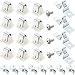 Zhehao 4 Pack 279570 Dryer Door Latch Strike Kit Dryer Door Catch Strike with Screws Dryer Replacement Parts Replaces for AP3094183, PS334230, 279570 Compatible with Kenmore KitchenAid Maytag and More