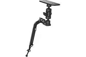 EDSRDPLT Universal Kayak Fish Finder Mount with Transducer Arm Adjustable 9–14” Tool-Free Rail Installation