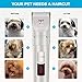 【New Version】Dog Clippers, Heavy Duty Electric Low Noise Pet Hair Grooming Kit with Detachable Blades & LED Screen Indication, Professional Rechargeable Cat Hair Shaver for Dogs Cats All Pets